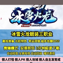 GOM180冰雪火龙三职业靓装光柱超多地图BOSS