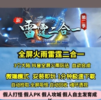 GOM雷霆二合一三职业抖音全屏火海玩法3大陆