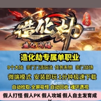 新GOM造化劫专属单职业宗门九大陆造化神体