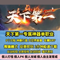 新GOM天下第一专属单职业神器跑图8大陆