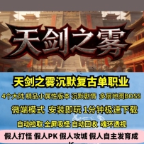 天剑之雾沉默复古单职业四大陆精品小属性天将宠物