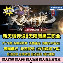 GEE新天域传说八暗黑三职业八大陆大数值技能宝石