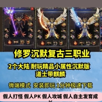 gom修罗沉默复古三职业2大陆热血传奇单机版特色神器GM假...