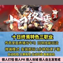 gee十日终焉特色三职业热血传奇单机版在传奇里面当牛马...
